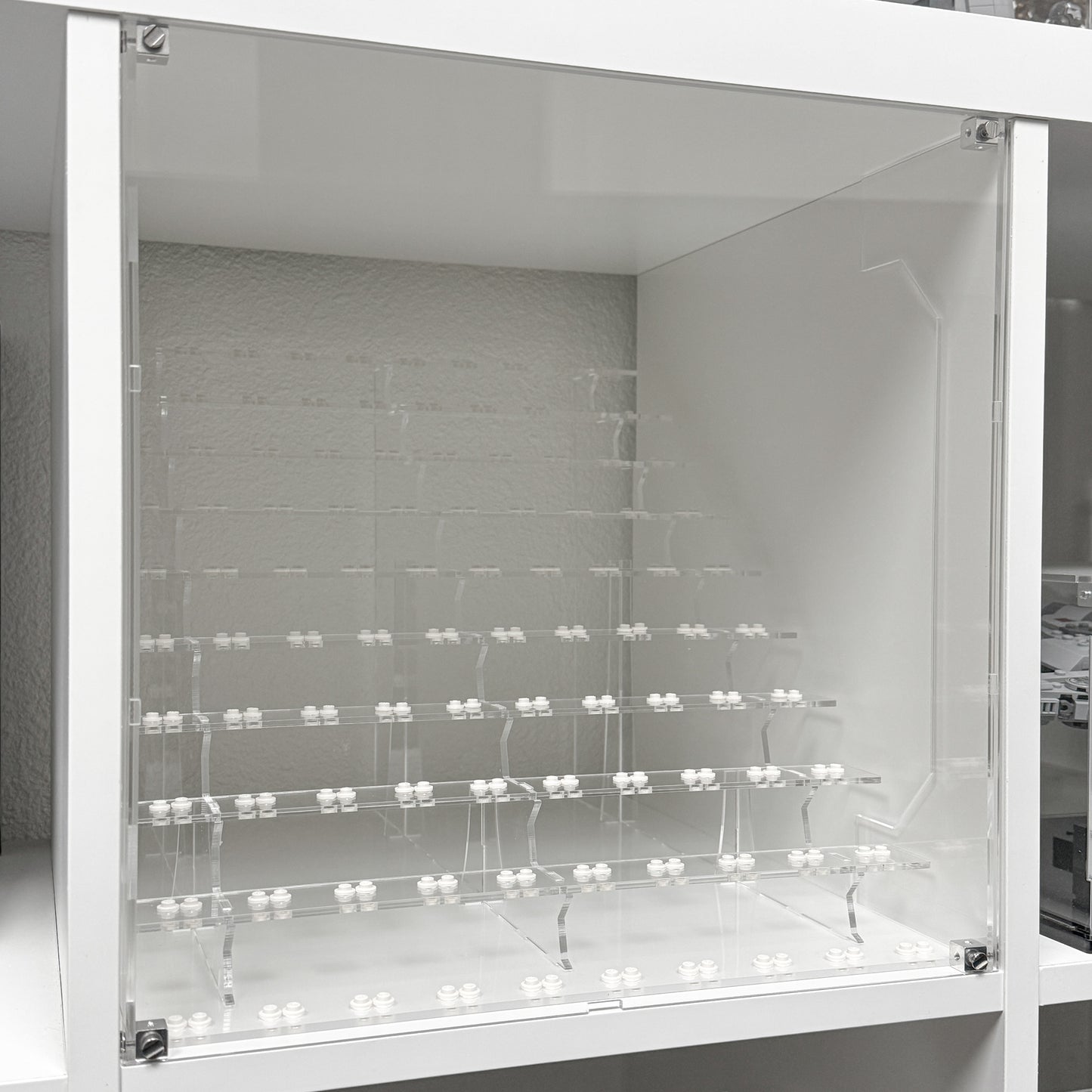 Clear window panel cover for IKEA KALLAX shelf