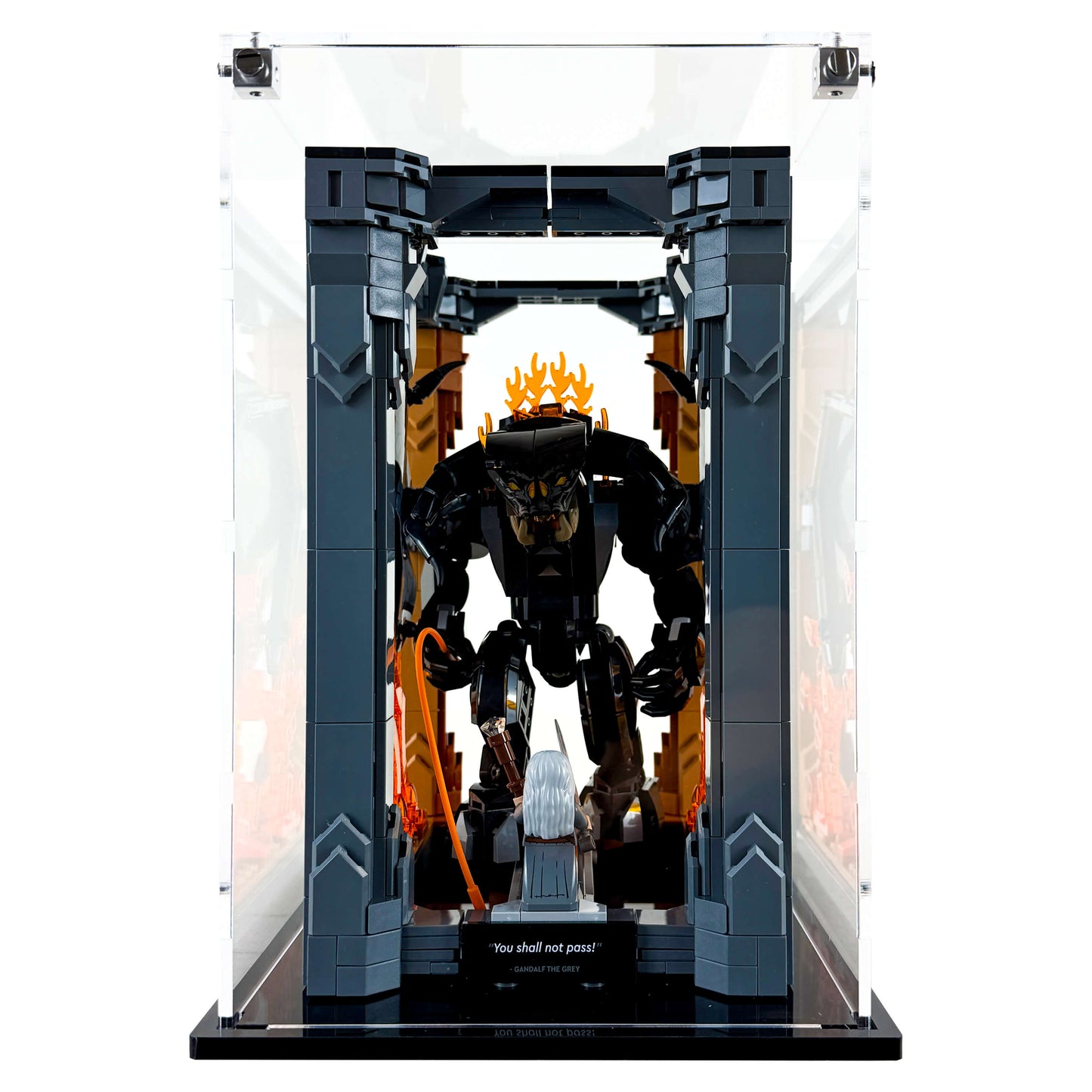 Display Case for LEGO 10367 Icons The Lord of the Rings Balrog Book Nook