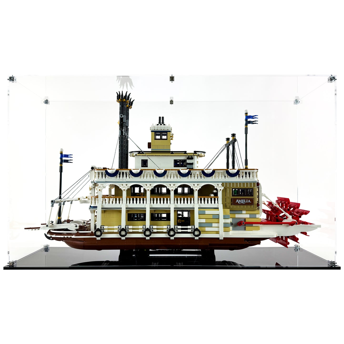 Display Case for LEGO 21356 Ideas River Steamboat