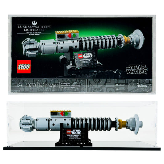 40730 lego display case star wars luke skywalker's lightsaber