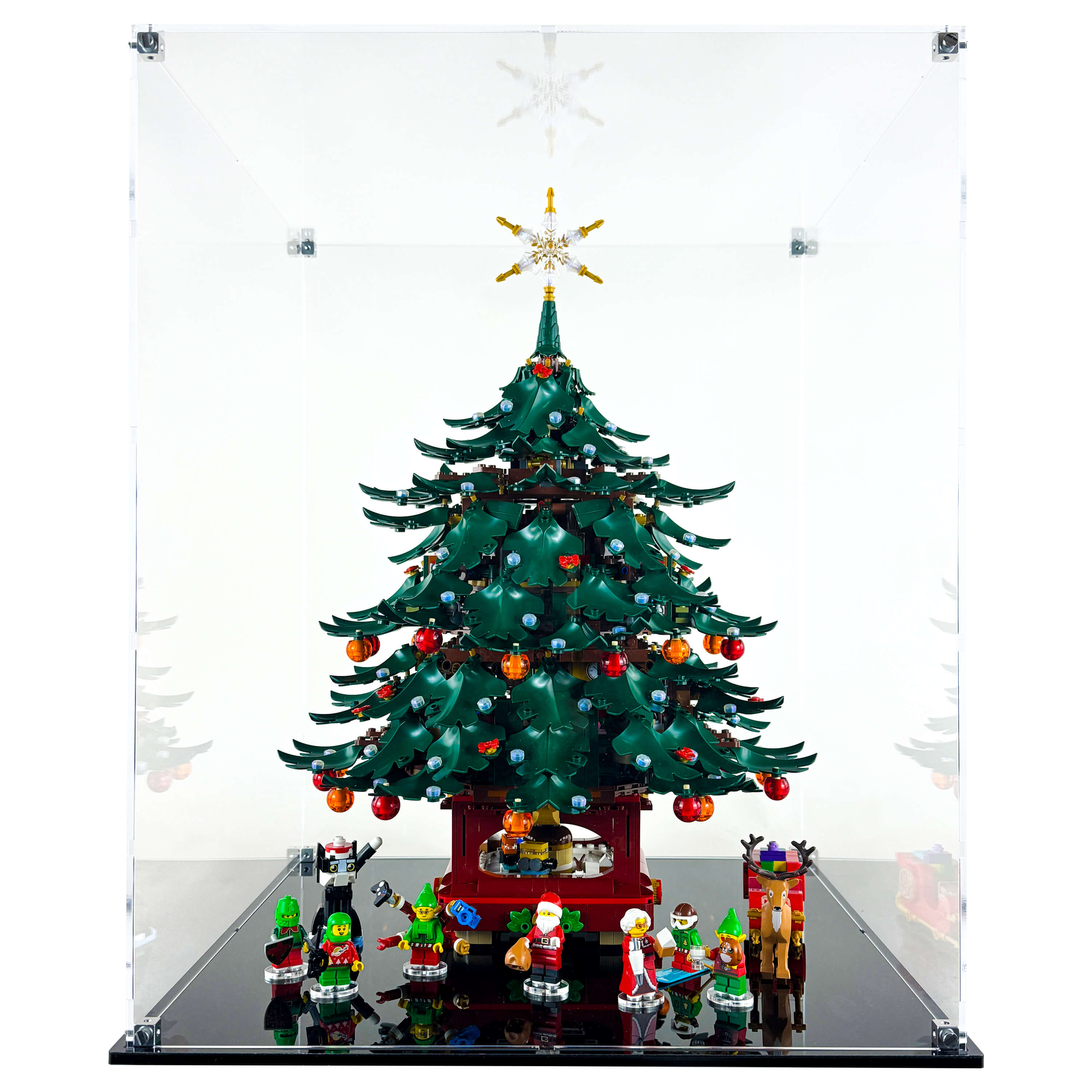 Display Case for LEGO® 41843 Icons Family Christmas Tree – Flying Box