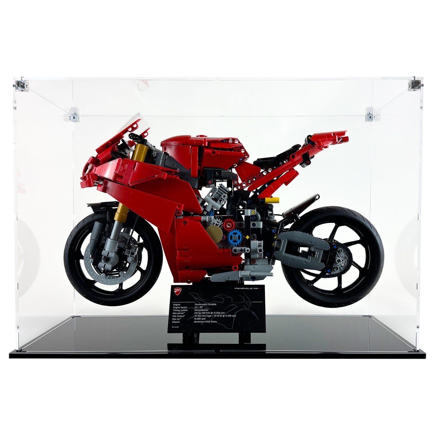 42202 display case lego ducati panigale v4 s motorcycle