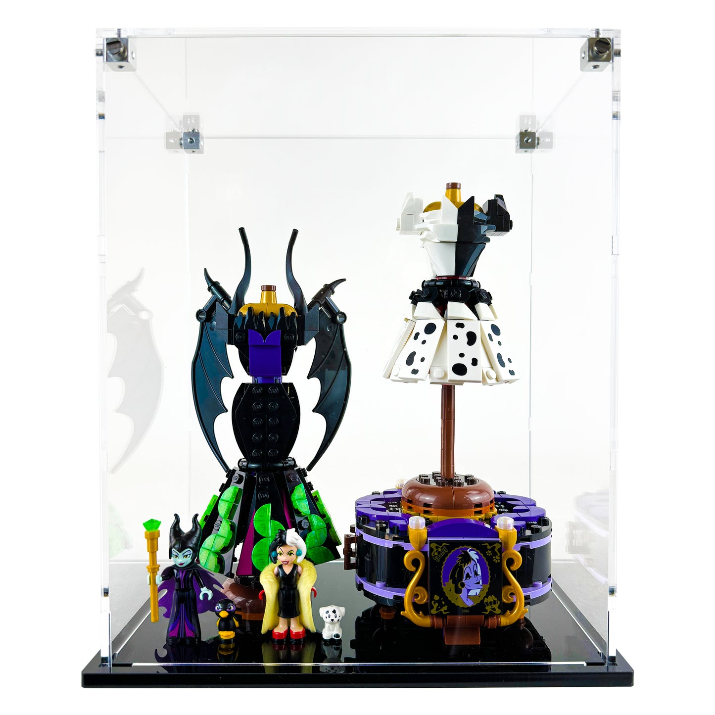 Display Case for LEGO 43262 Disney Maleficent's and Cruella De Vil's Dresses