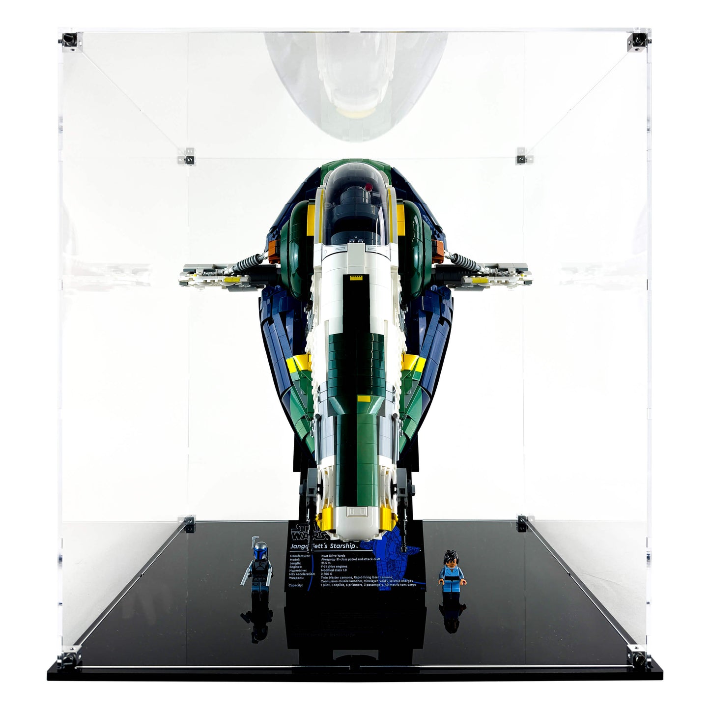 Display Case for LEGO 75409 Star Wars Jango Fett's Firespray-Class Starship