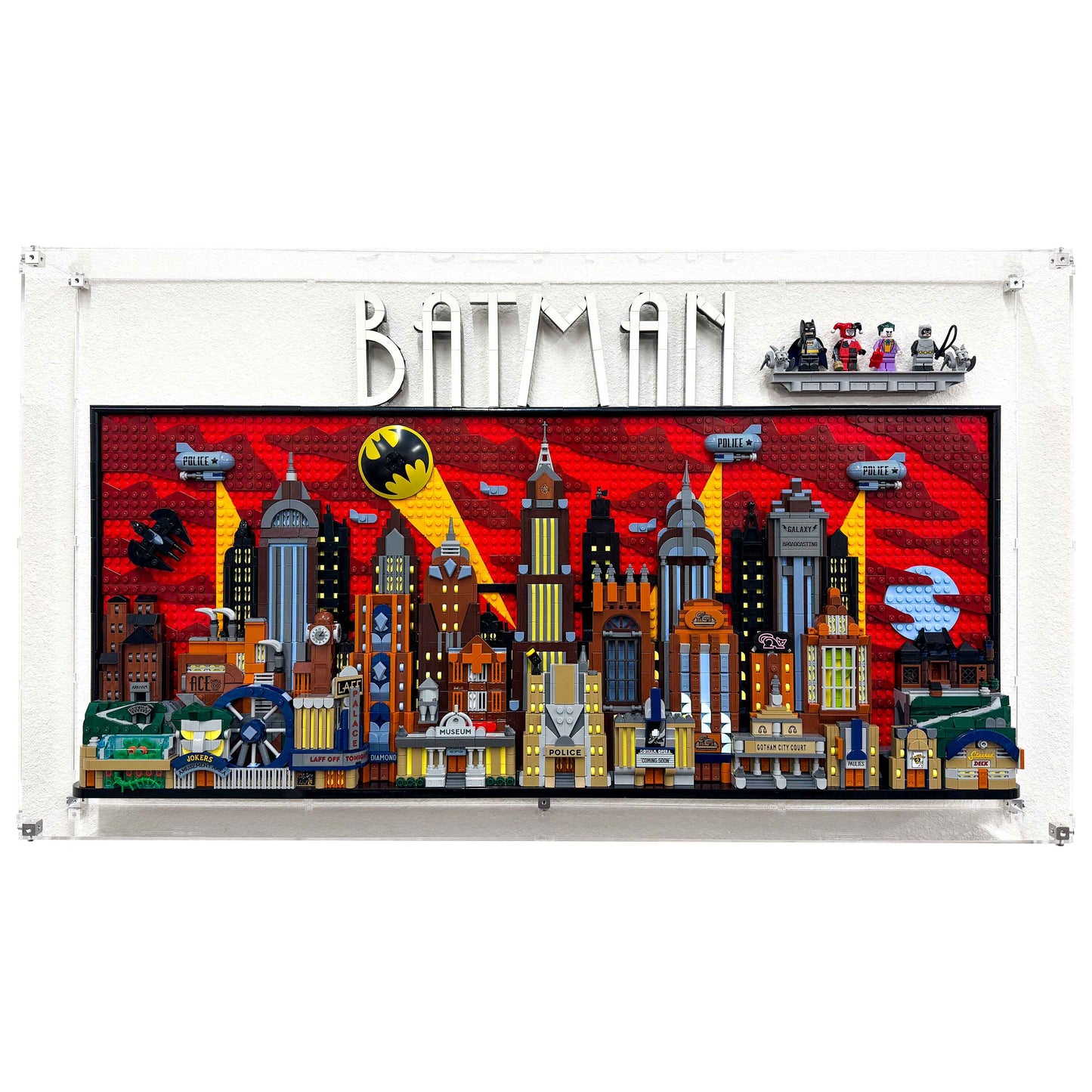 Wall Mounted Display Case for LEGO 76271 Batman The Animated Series Gotham City