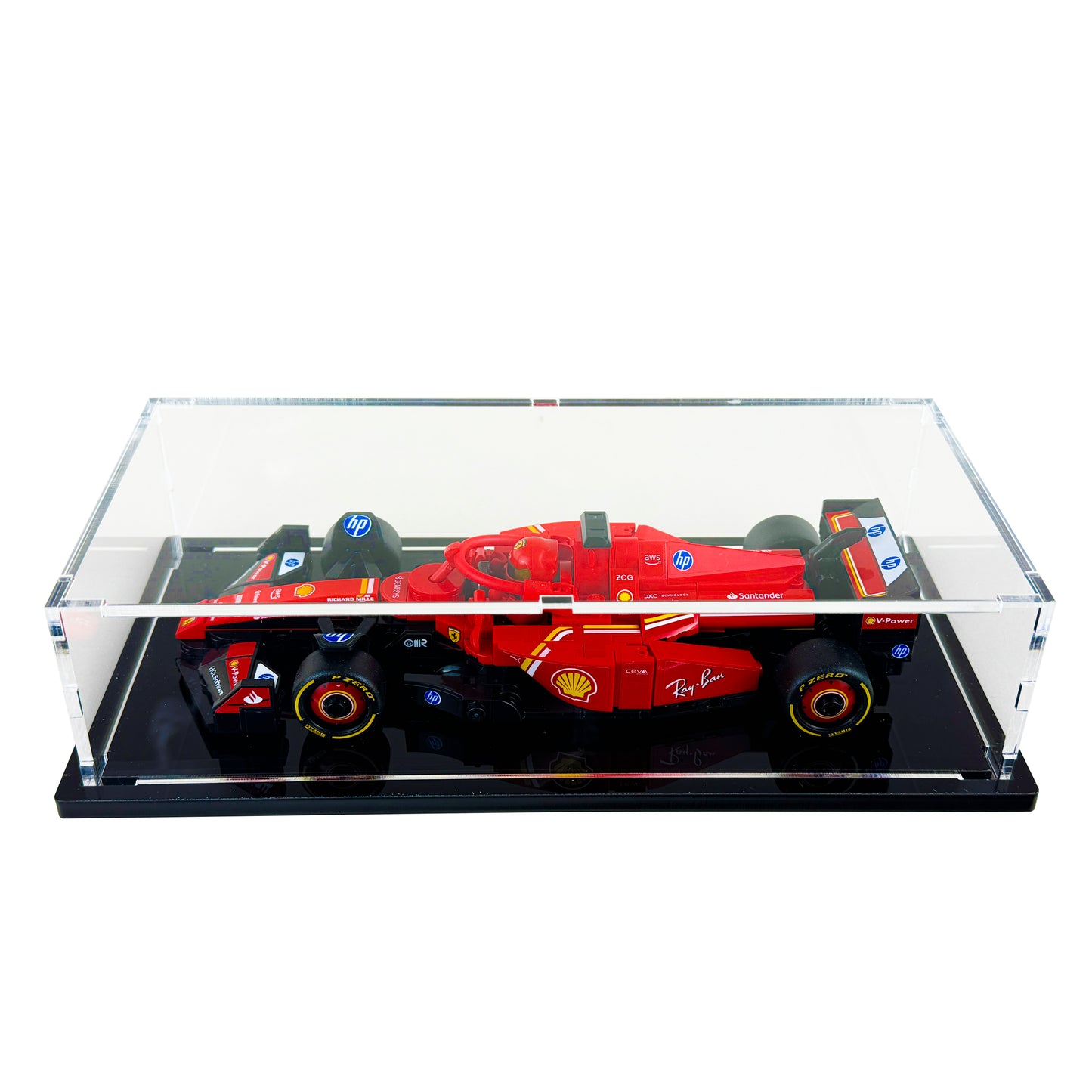 Display Case for LEGO Speed Champion 77242 Ferrari SF-24 F1 Race Car
