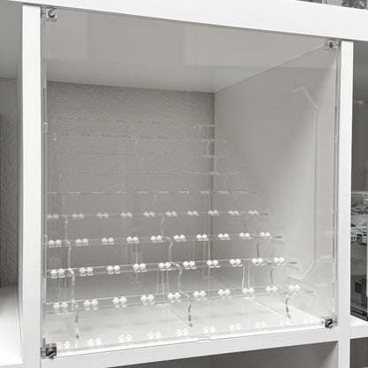 Clear window panel cover for IKEA KALLAX shelf