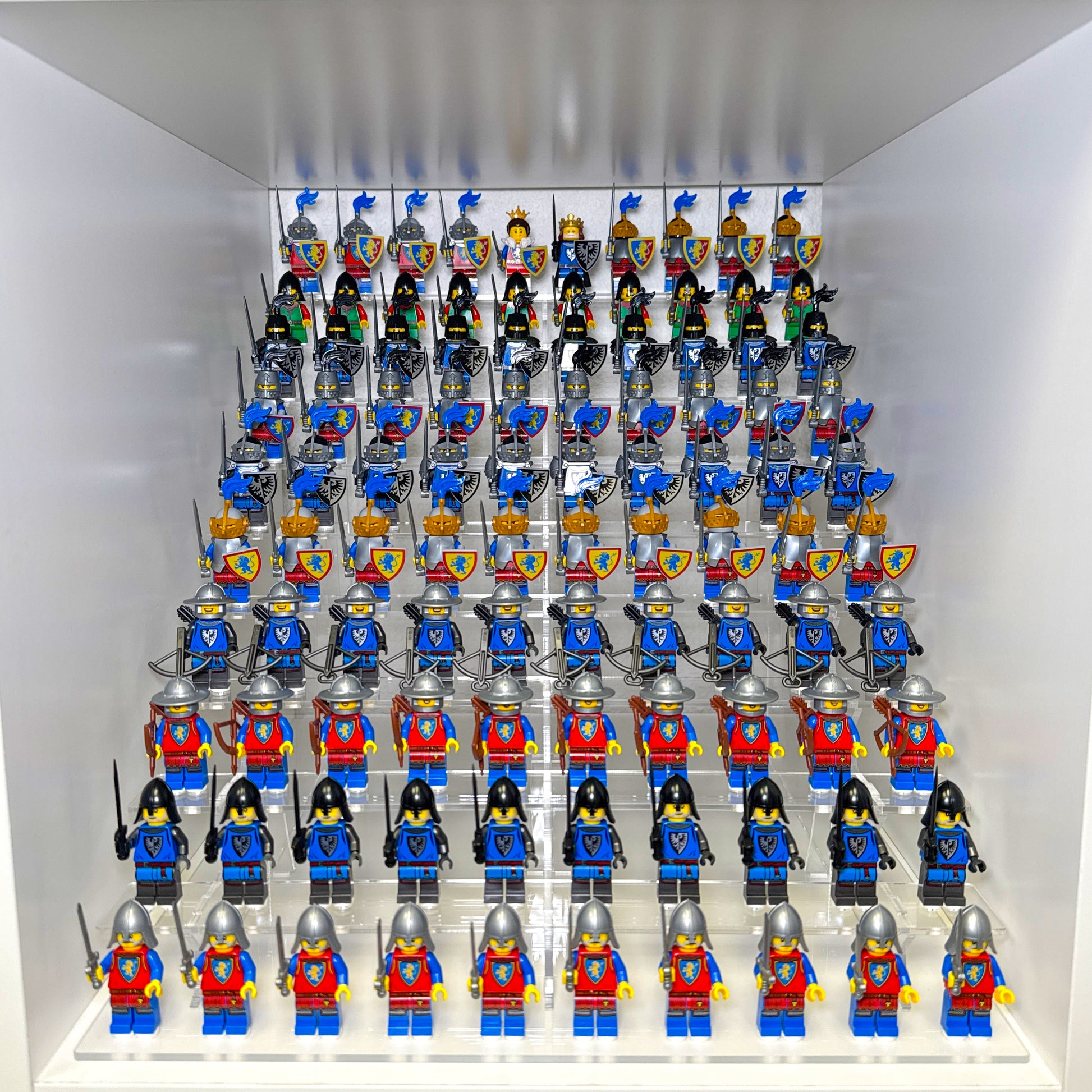 lego aufbewahrung ikea kallax Display Stand for LEGO® 100 minifigures fits IKEA® KALLAX – Flying Box