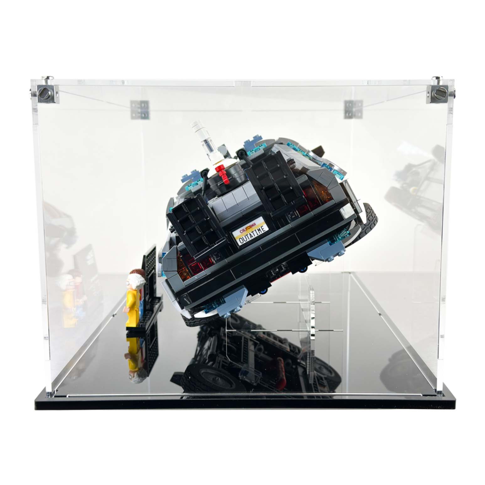 10300 display case lego icons back to the future time machine