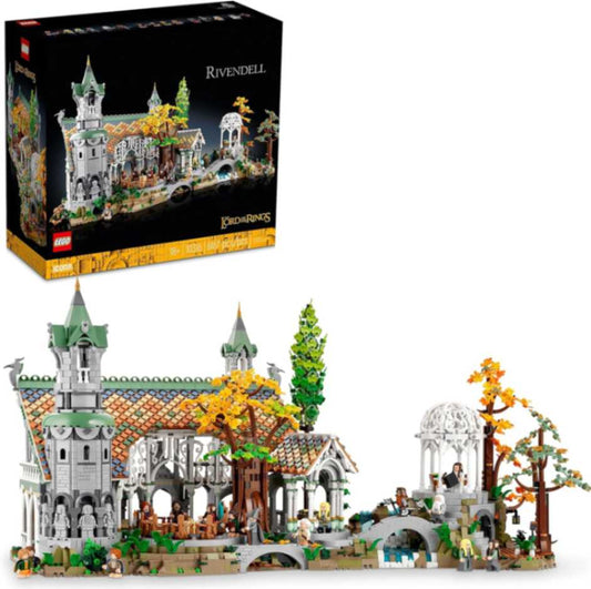 10316 display case lego icons the lord of the rings rivendell