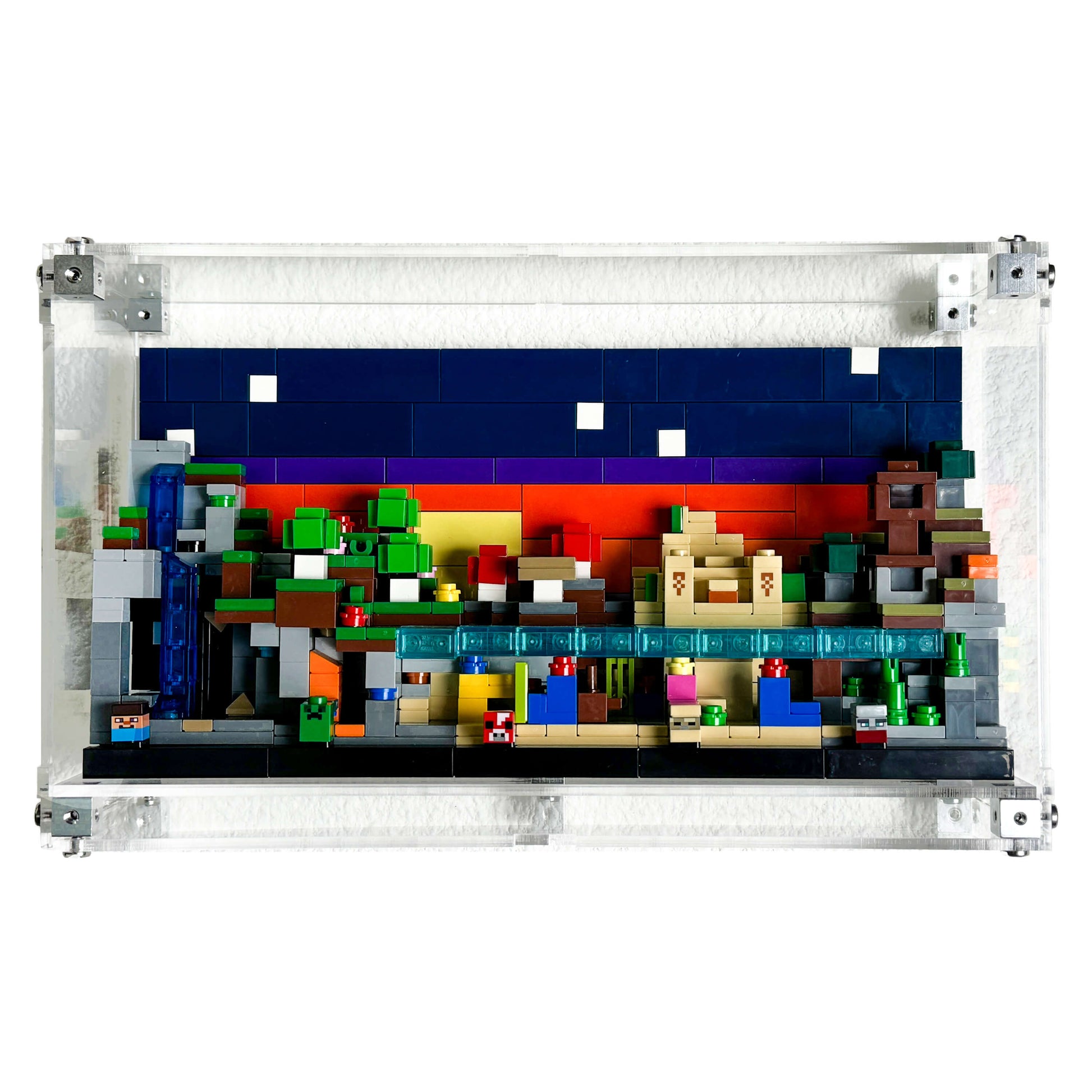 Display Case for LEGO 21589 Minecraft Mini Biomes