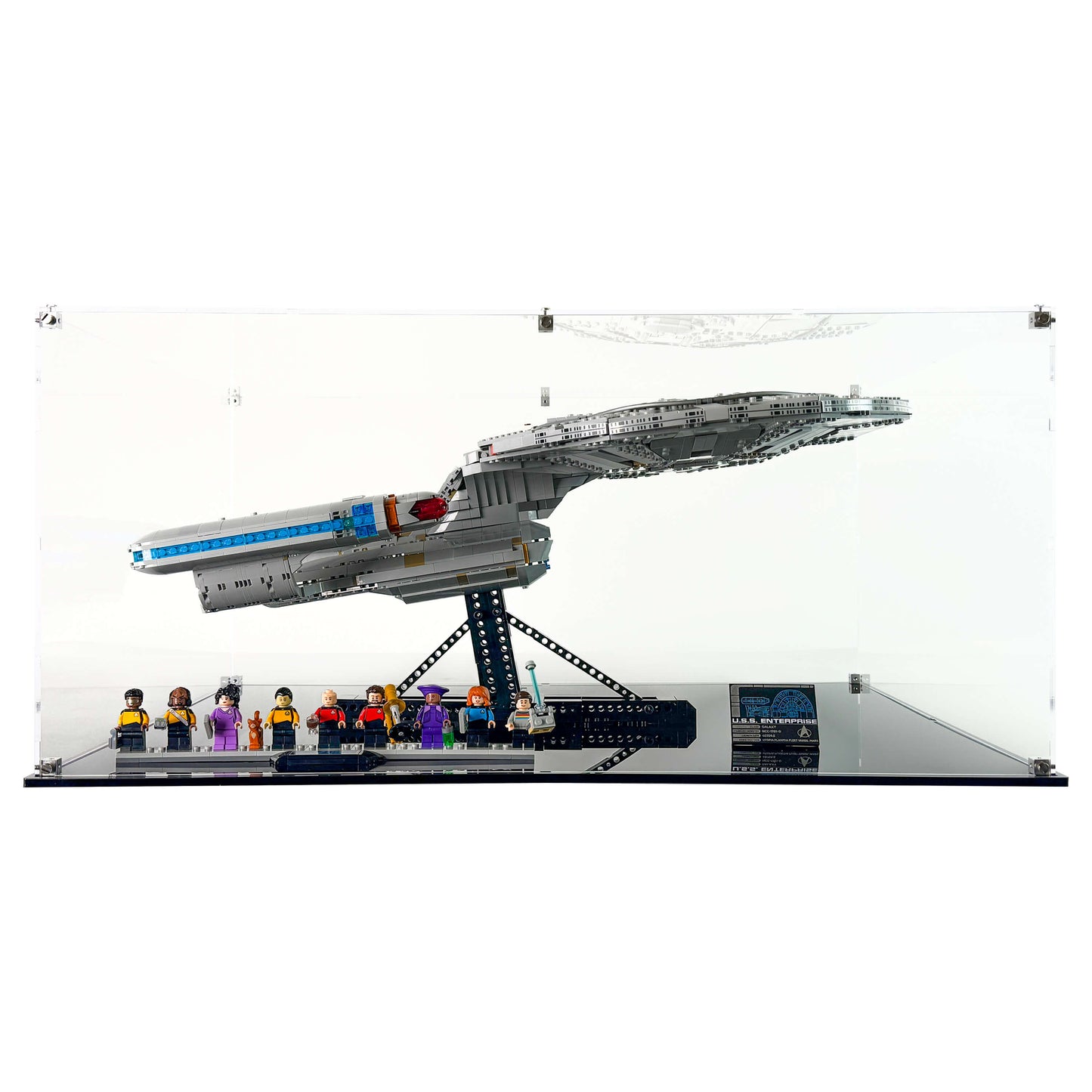 Display Case for LEGO 10356 Icons Star Trek: U.S.S. Enterprise NCC-1701-D