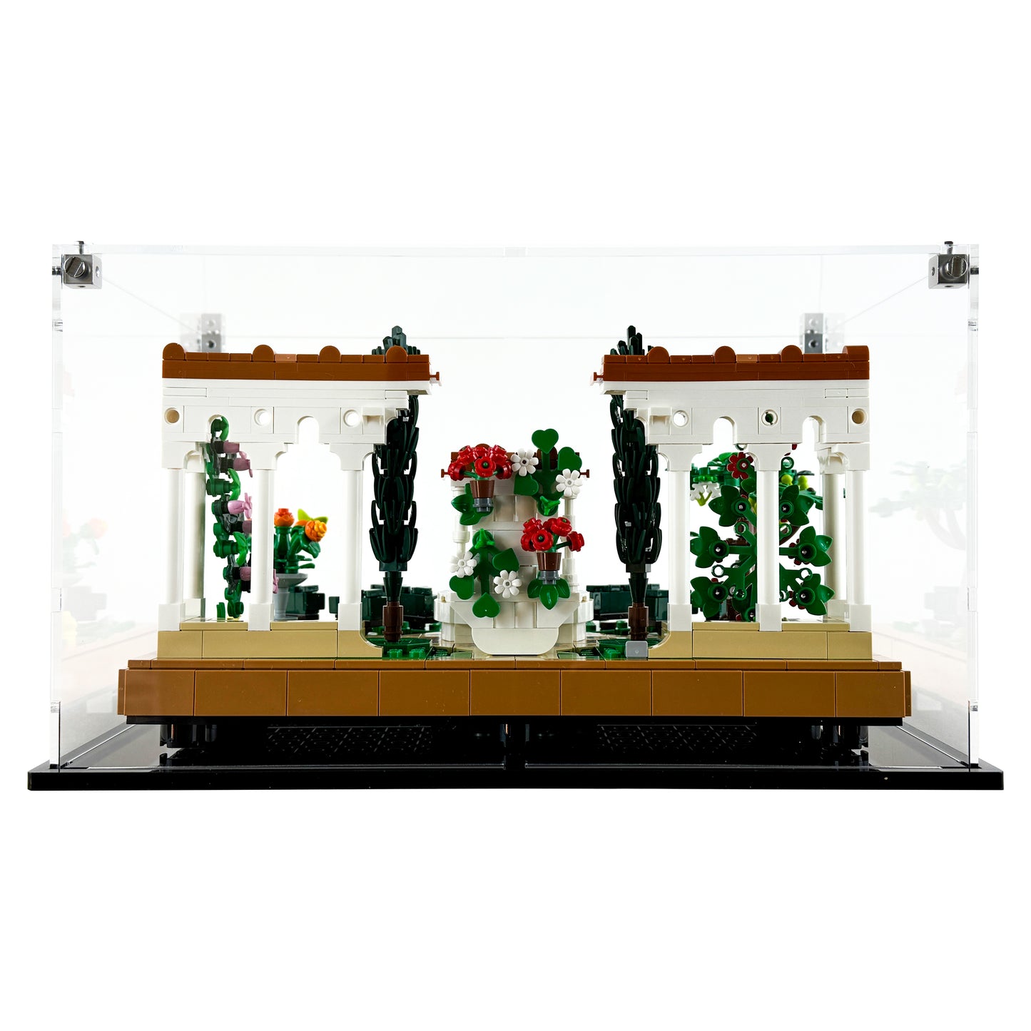 10359 display case lego icons fountain garden