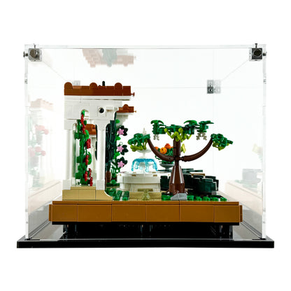 10359 display case lego icons fountain garden