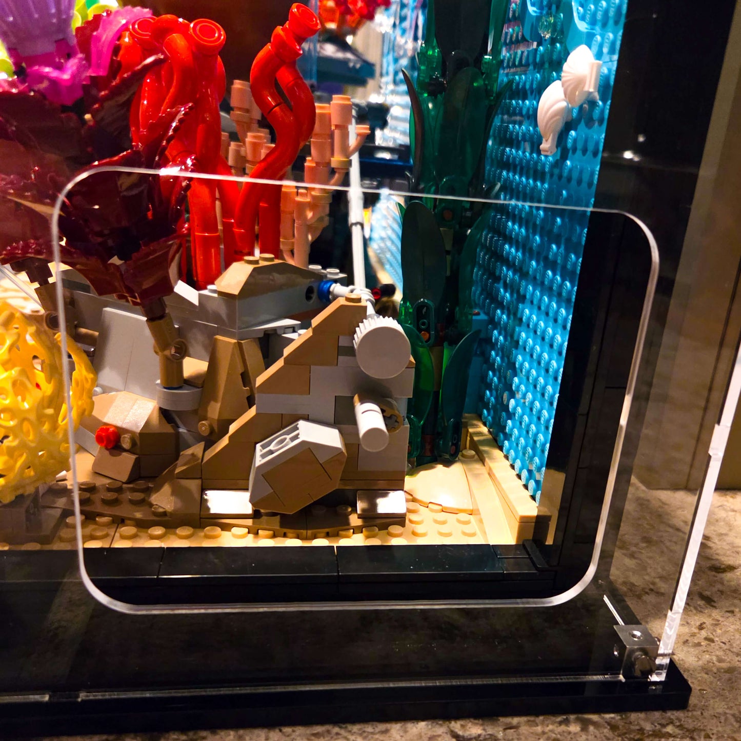 Display Case for LEGO 10366 Icons Tropical Aquarium