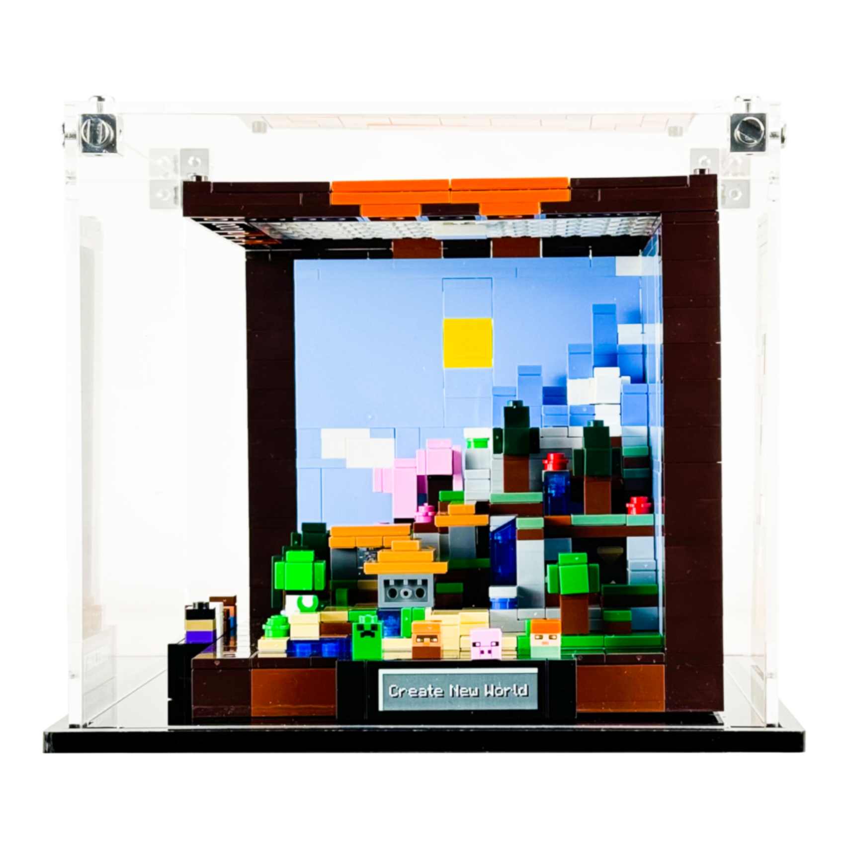 21265 display case lego minecraft the crafting table