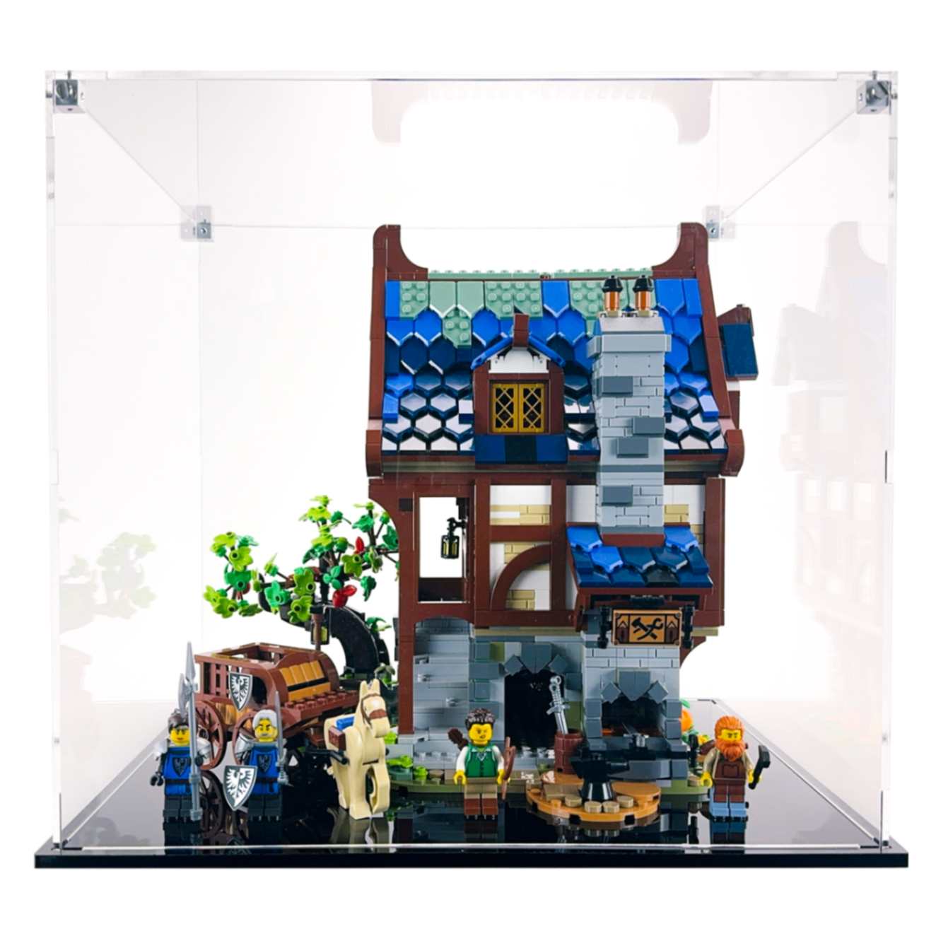 Display Case for LEGO® 21325 Ideas Medieval Blacksmith – Flying Box