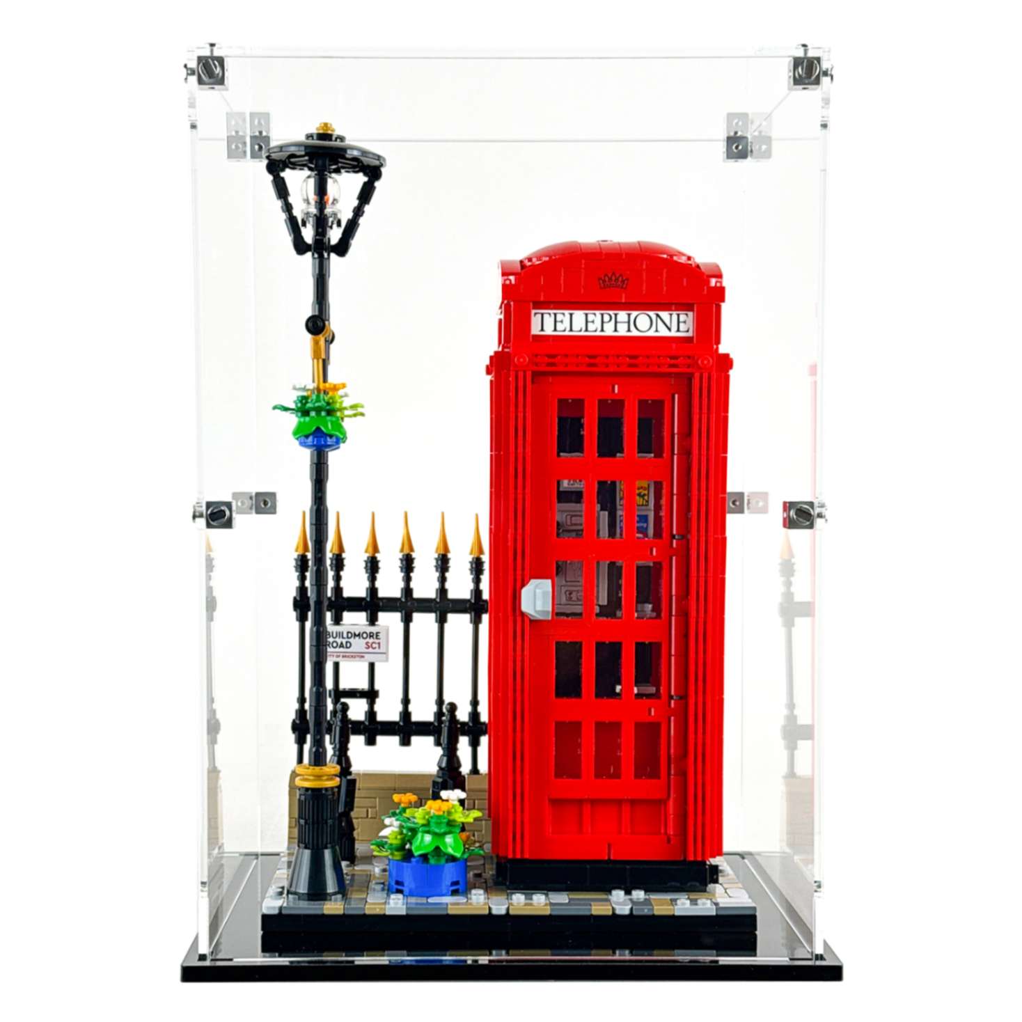 Display Case for LEGO® 21347 Ideas Red London Telephone Box – Flying Box