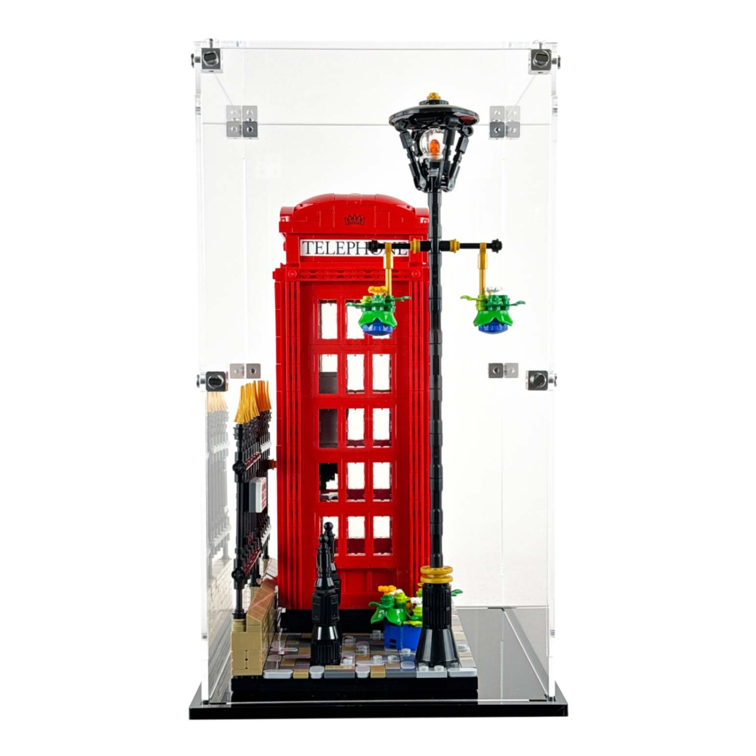 21347 display case lego ideas red london telephone box