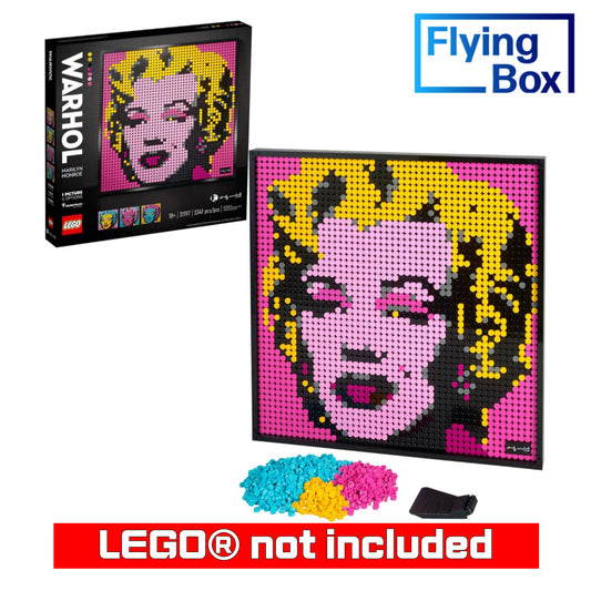 Wall Mounted Display Case for LEGO 31197 Art Andy Warhol's Marilyn Monroe