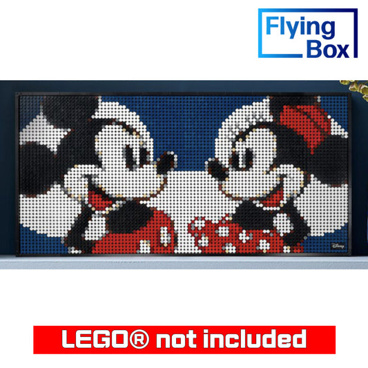 Wall Mounted Display Case for LEGO® 31202 Art Disney's Mickey Mouse and Minnie Mouse