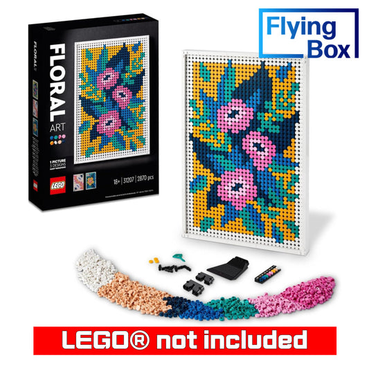 Wall Mounted Display Case for LEGO 31207 Floral Art