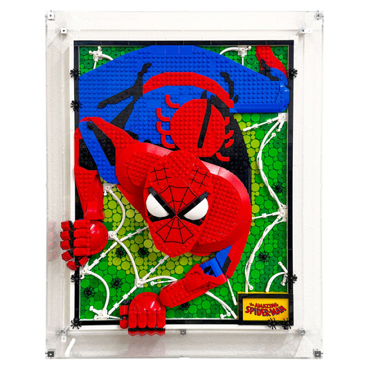 Wall Mounted Display Case for LEGO 31209 Art The Amazing Spider-Man