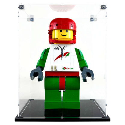 Display Case for LEGO 40819 Up-Scaled Racing Driver Minifigure