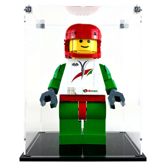 Display Case for LEGO 40819 Up-Scaled Racing Driver Minifigure