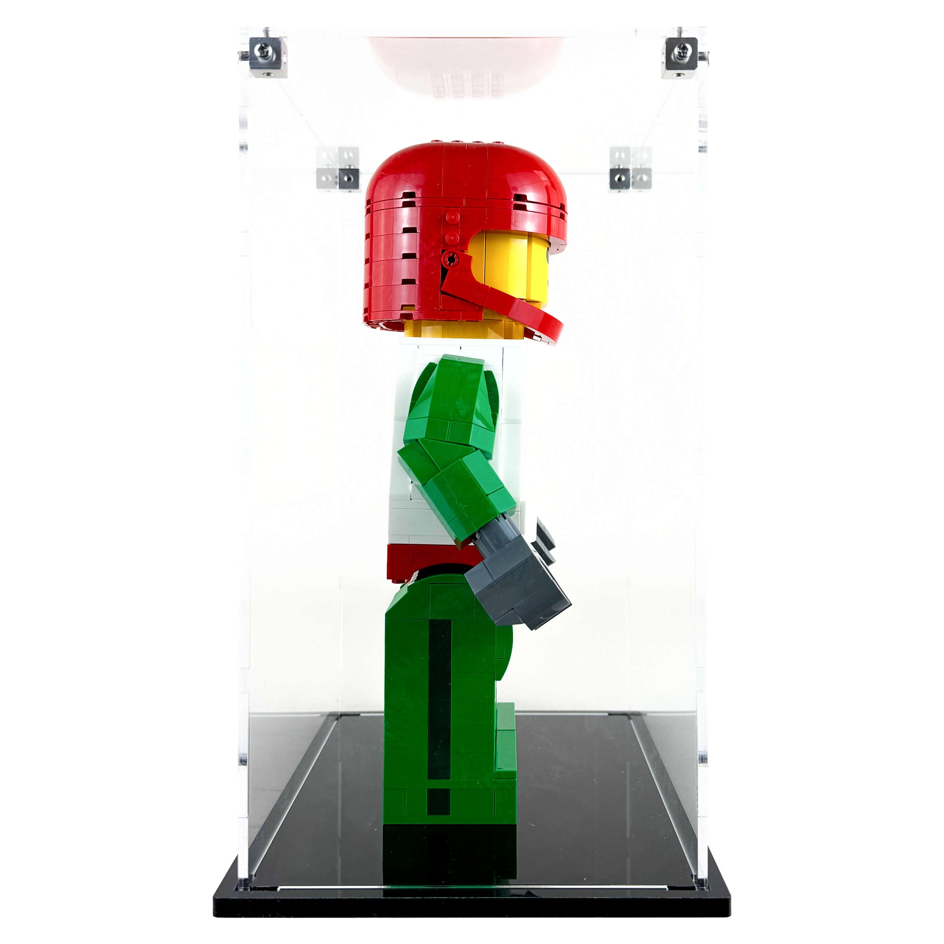 Display Case for LEGO 40819 Up-Scaled Racing Driver Minifigure