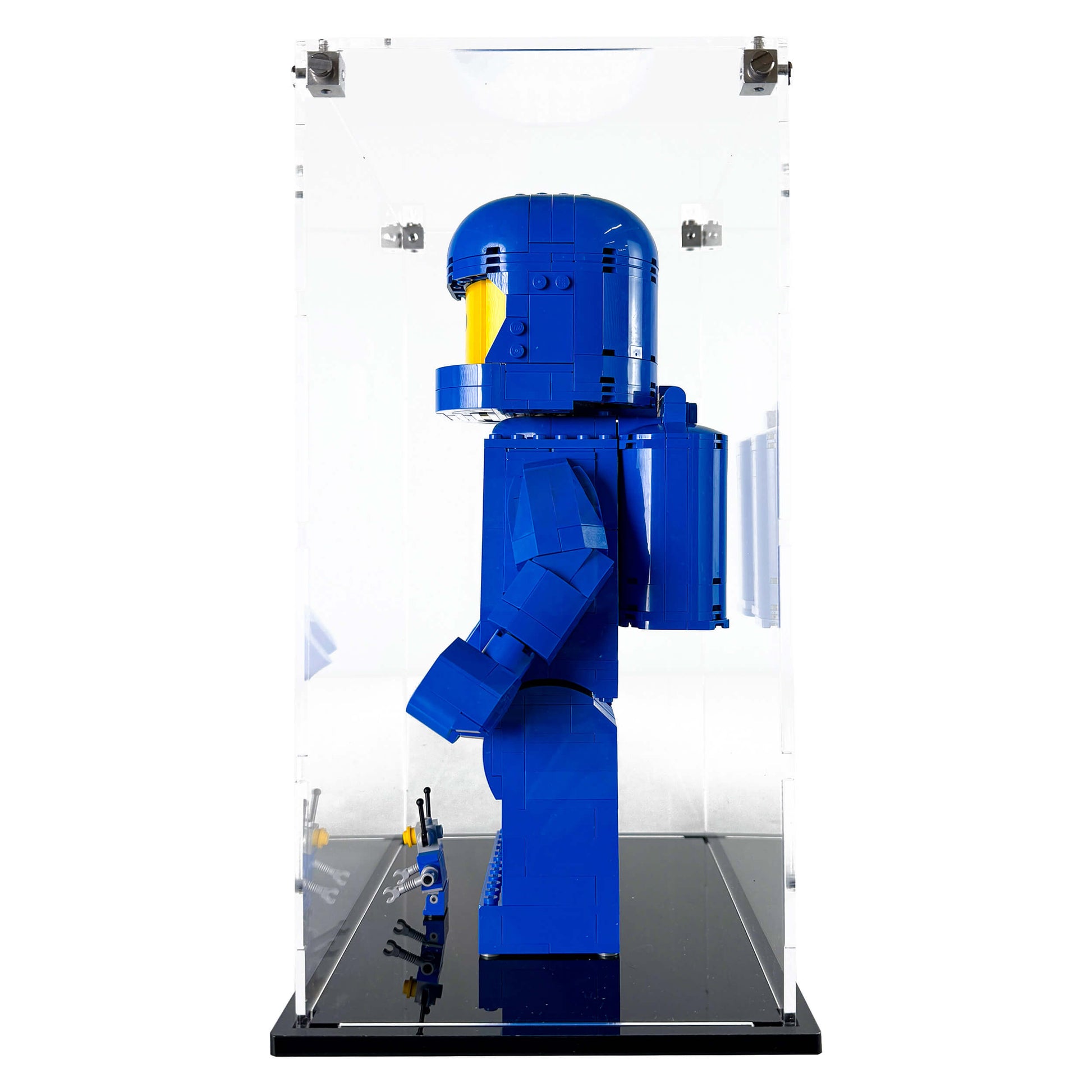 Display Case for LEGO 40921 Up-Scaled Blue Astronaut Minifigure