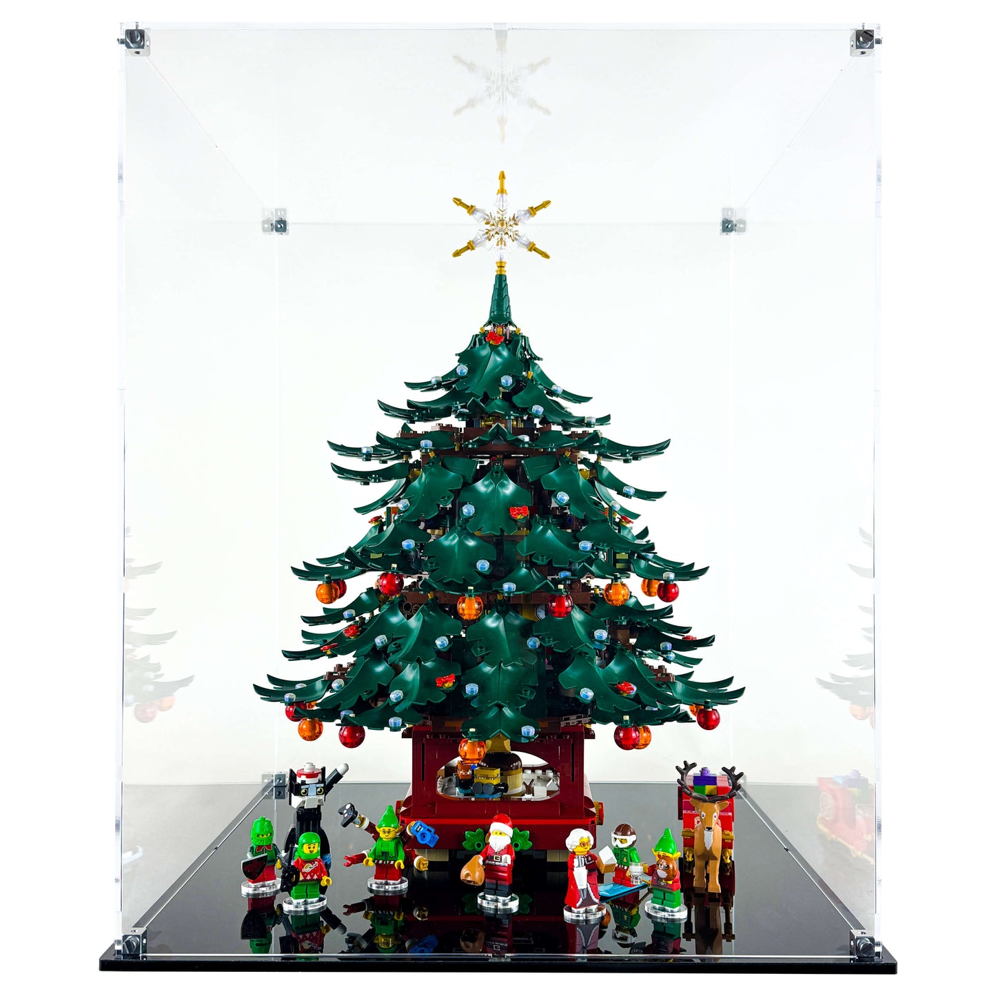 Display Case for LEGO 41843 Icons Family Christmas Tree