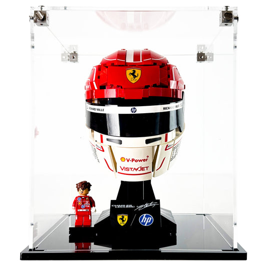 Display Case for LEGO 43014 Editions Scuderia Ferrari HP Charles Leclerc Helmet