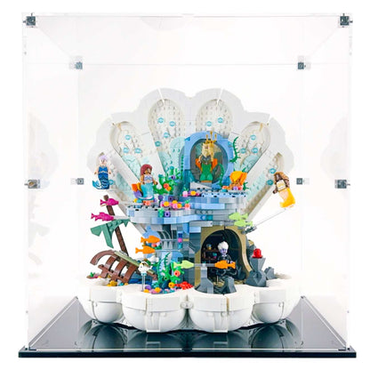 43225 display case lego disney the little mermaid royal clamshell