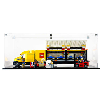 60440 display case lego city yellow delivery truck