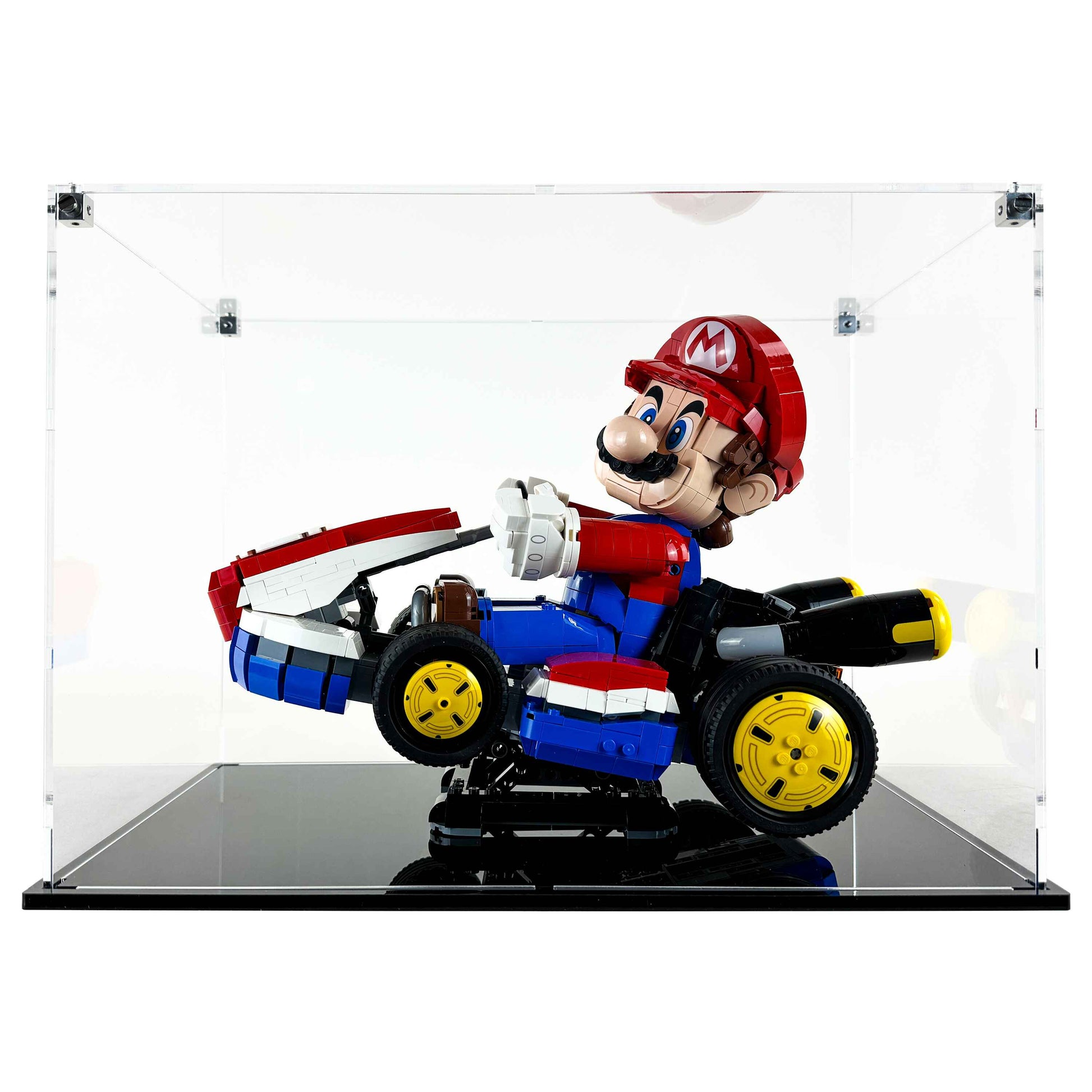 Display Case for LEGO 72037 Super Mario Mario Kart – Mario & Standard Kart