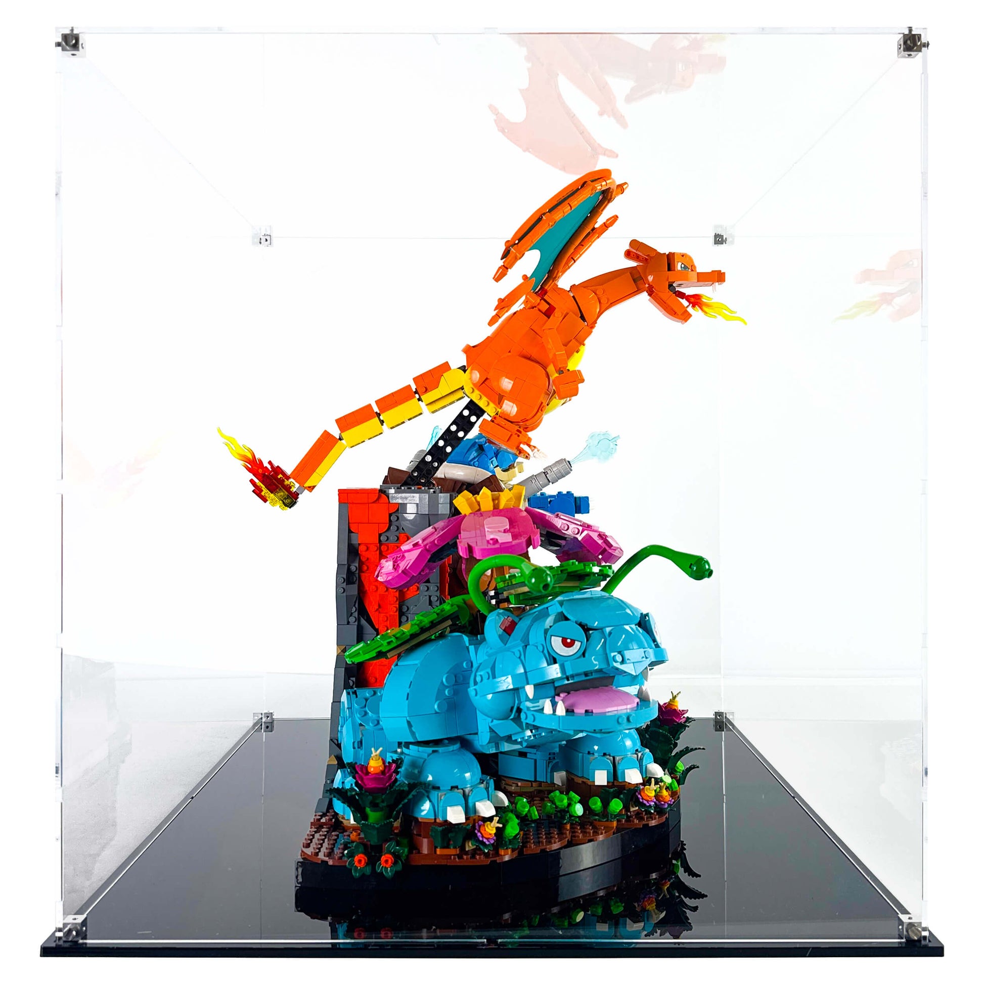 Display Case for LEGO 72153 Pokémon Venusaur, Charizard and Blastoise