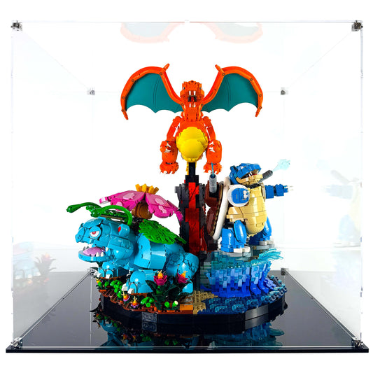 Display Case for LEGO 72153 Pokémon Venusaur, Charizard and Blastoise