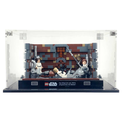 75339 display case lego star wars death star trash compactor diorama