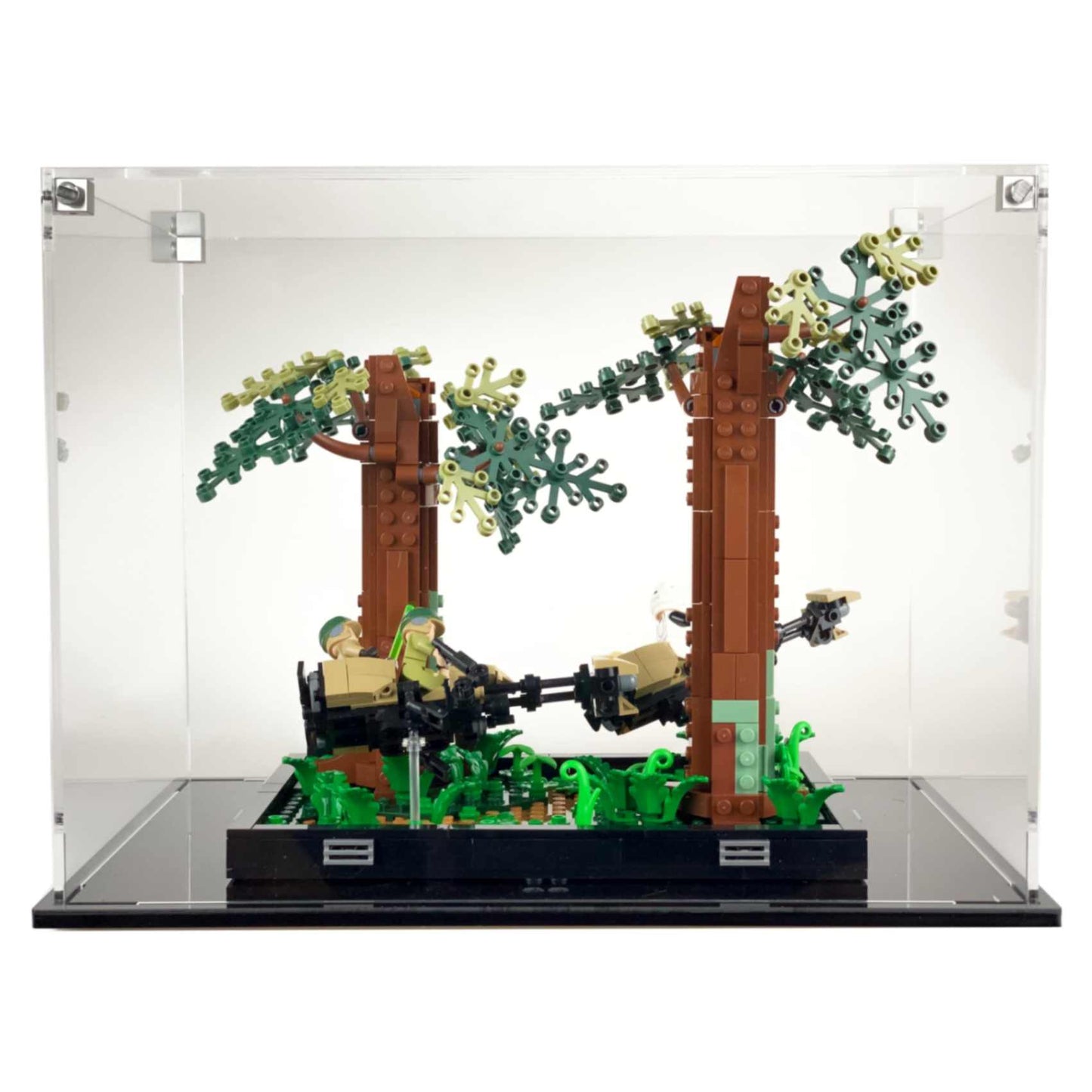 75353 display case lego star wars endor speeder chase diorama