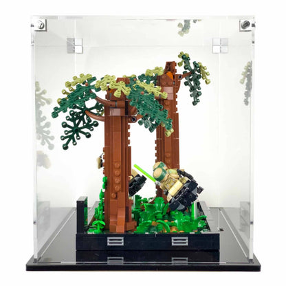 75353 display case lego star wars endor speeder chase diorama