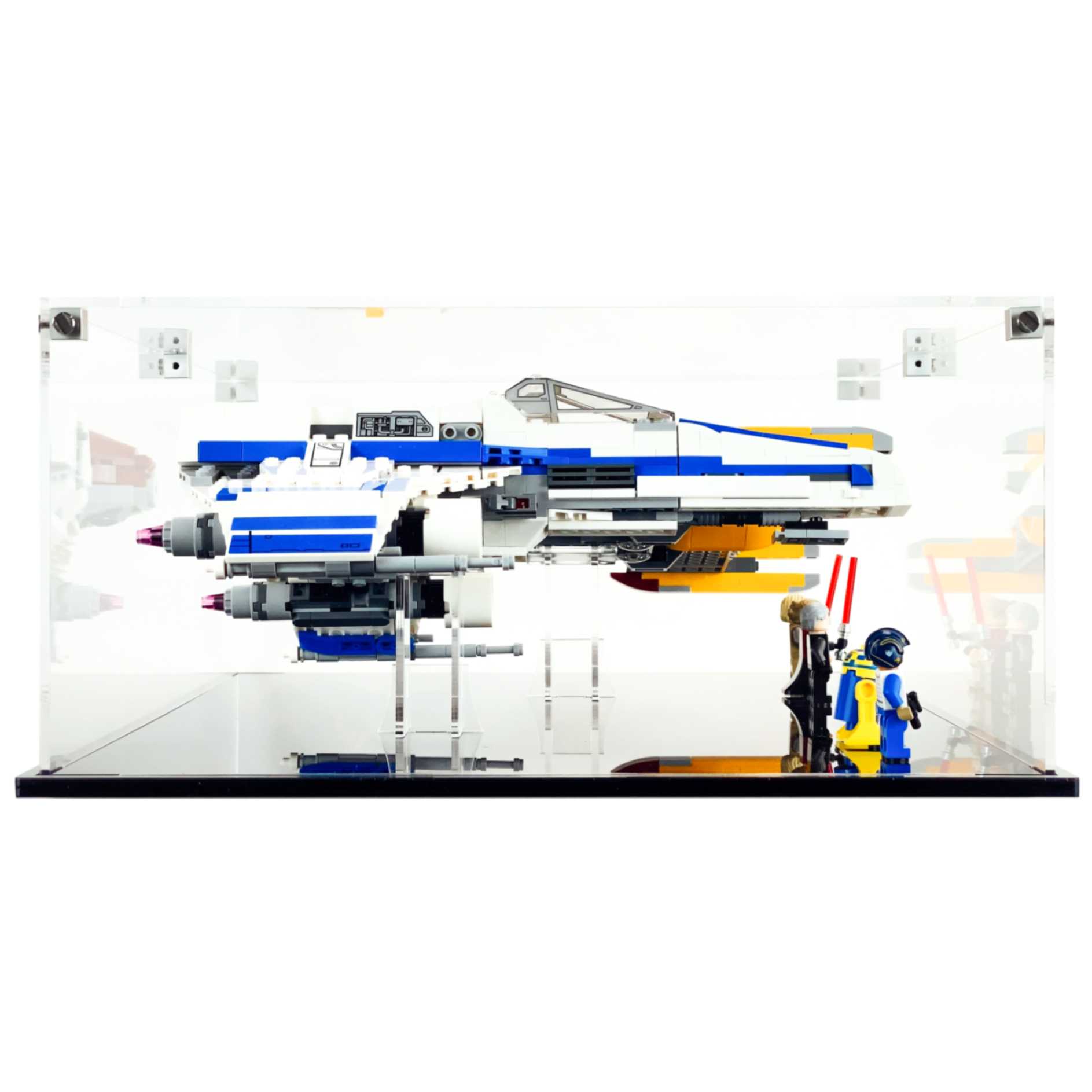 75364 display case lego star wars new republic e wing vs shin hatis starfighter