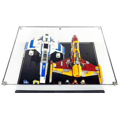 75364 display case lego star wars new republic e wing vs shin hatis starfighter