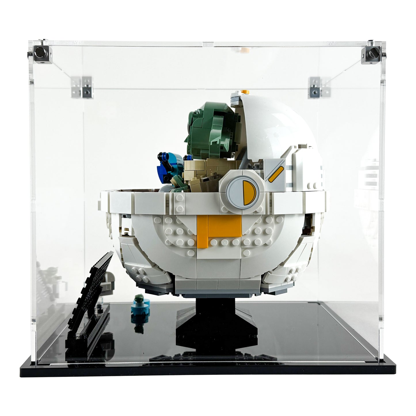 75403 display case lego star wars grogu with hover pram