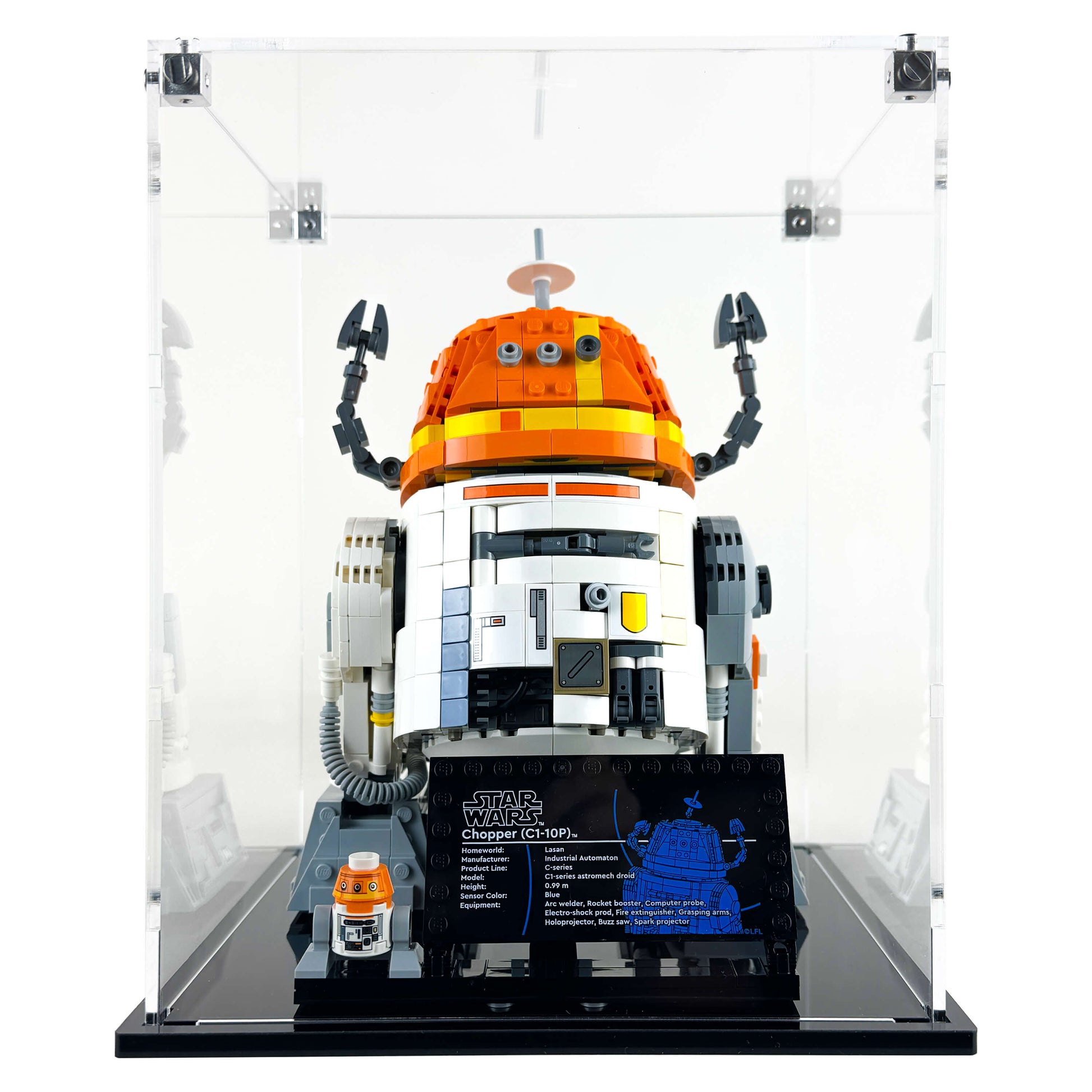 Display Case for LEGO® 75416 Star Wars™ Chopper (C1-10P