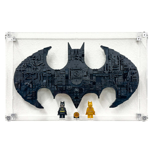 Wall Mounted Display Case for LEGO 76330 Batman Logo