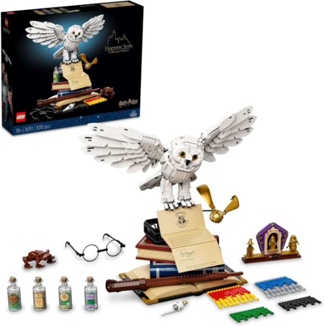 76391 display case lego harry potter hogwarts icons collector edition