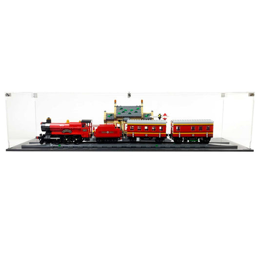 76423 display case lego harry potter hogwarts express train set with hogsmeade station