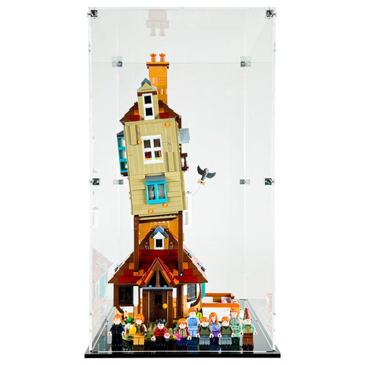 76437 display case lego harry potter the burrow collectors edition