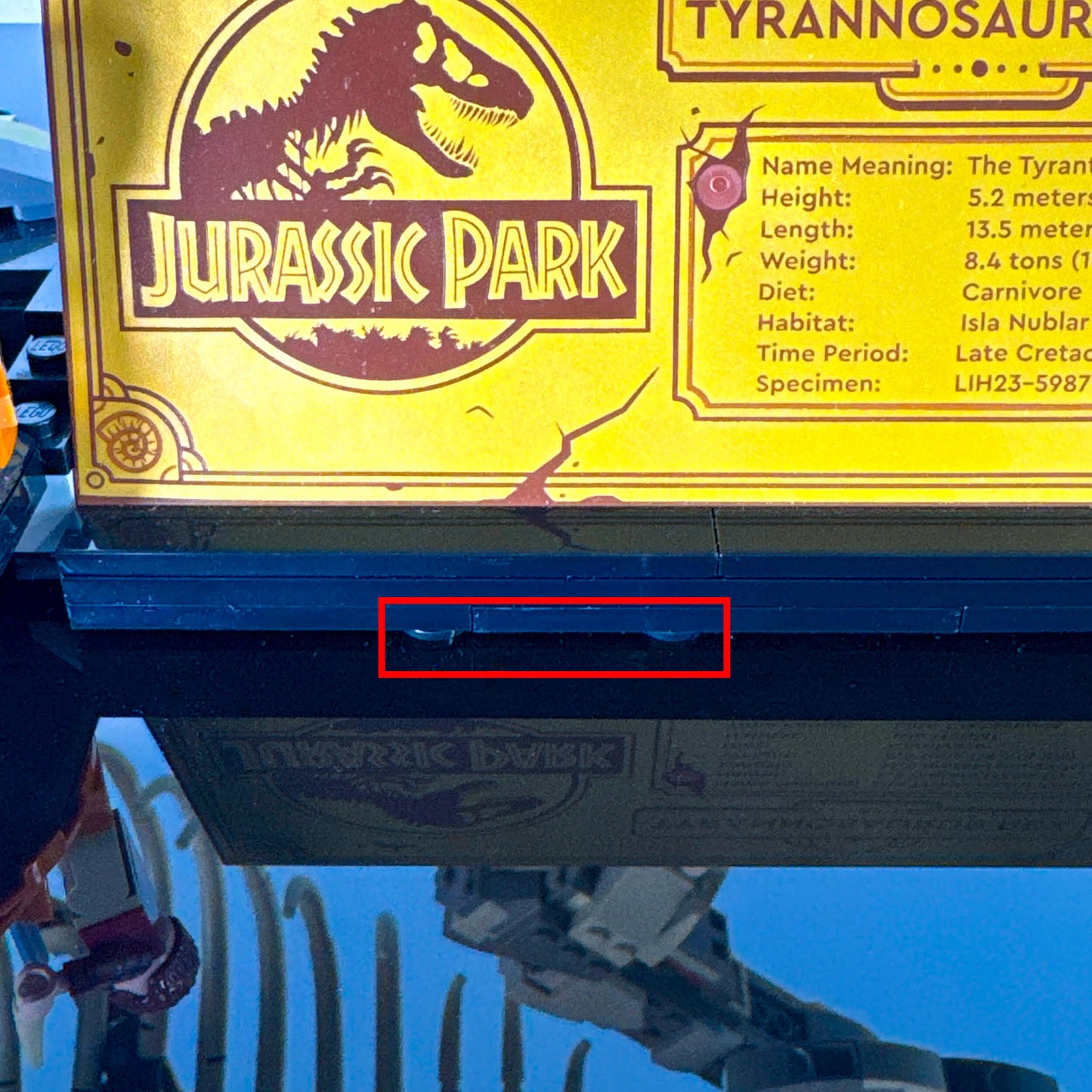 Display Case for LEGO 76968 Jurassic World Dinosaur Fossils Tyrannosaurus rex
